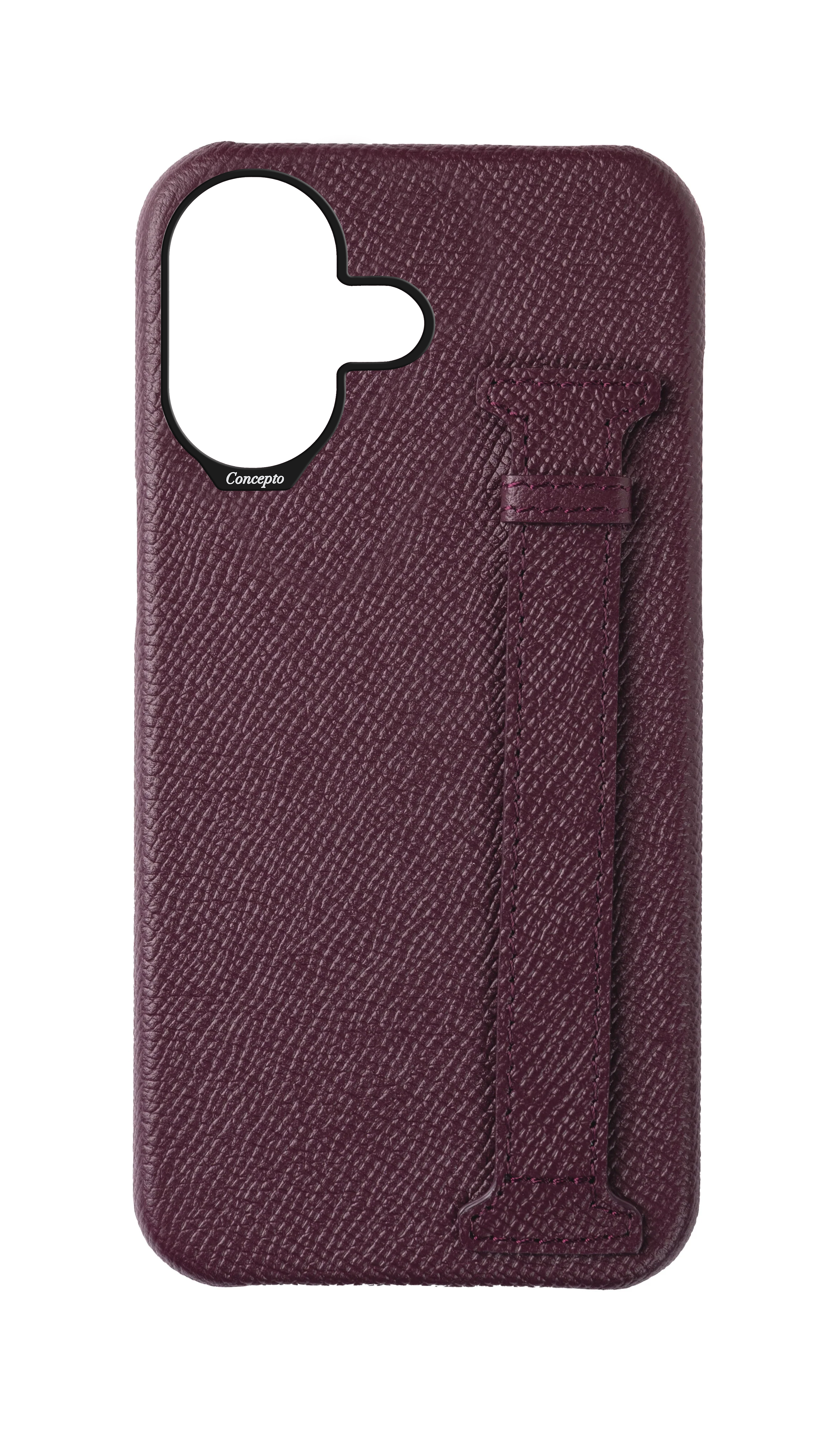 Maroon Epsom Side Strap Case