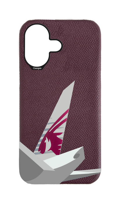 Maroon Strapless Epsom Case - QA Tail