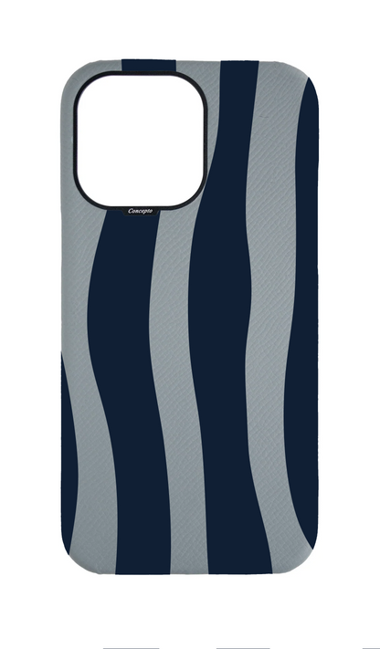 Light Blue Grey Strapless Case - Dancing Stripes