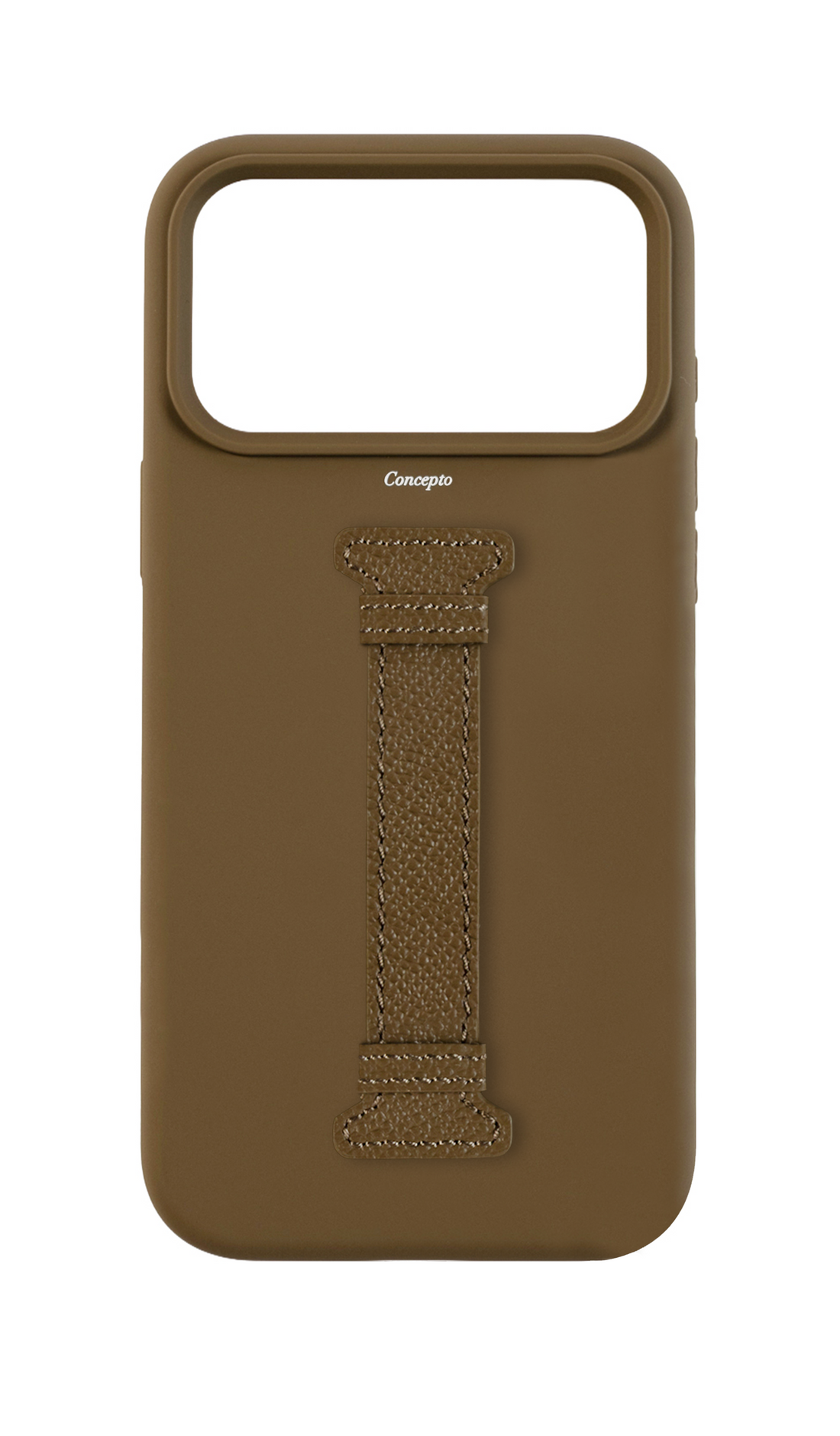 Taupe Silicon Middle Strap Case