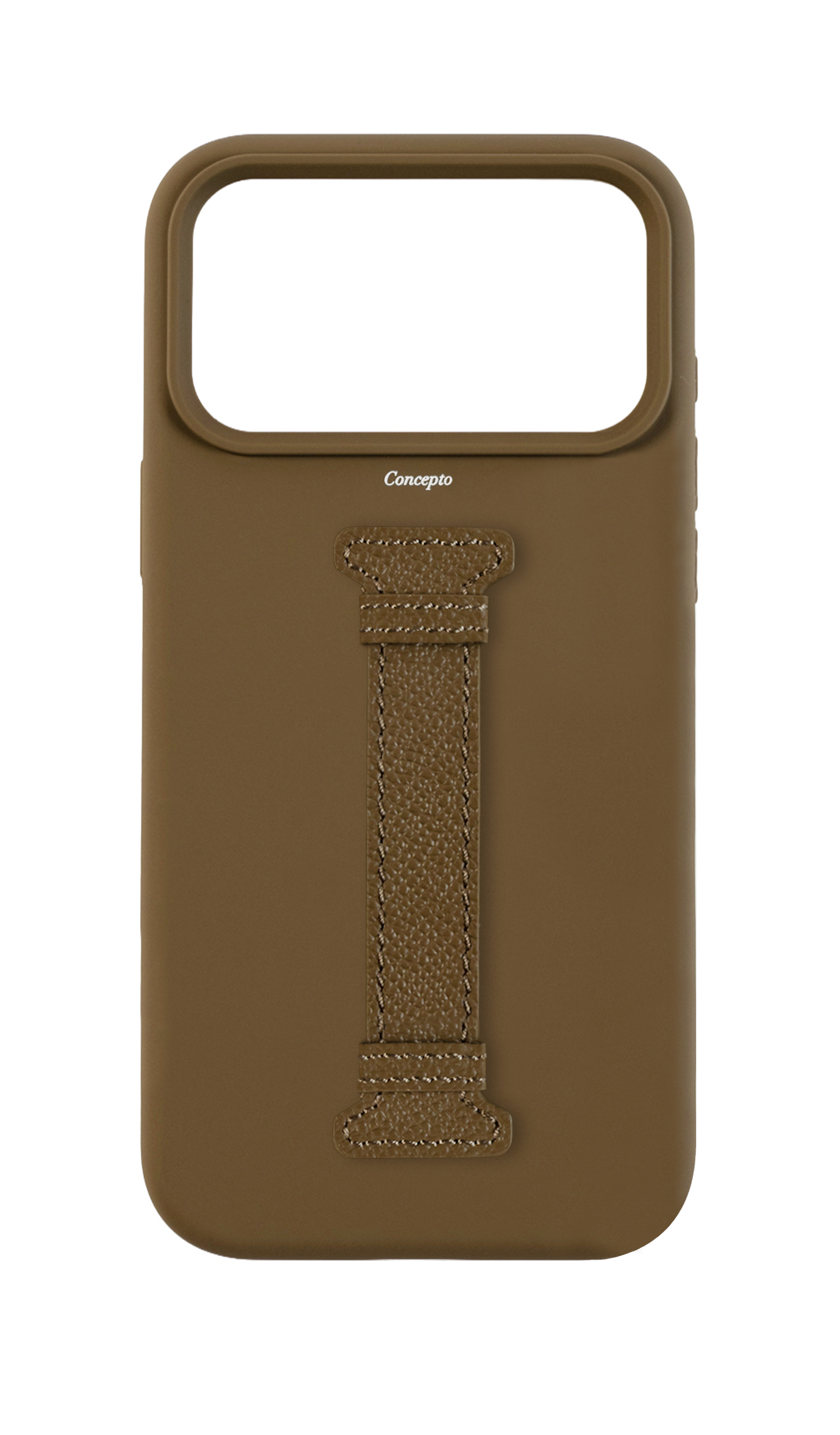 Taupe Silicon Middle Strap Case