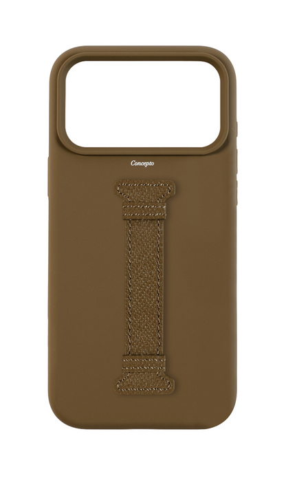 Taupe Silicon Middle Strap Case