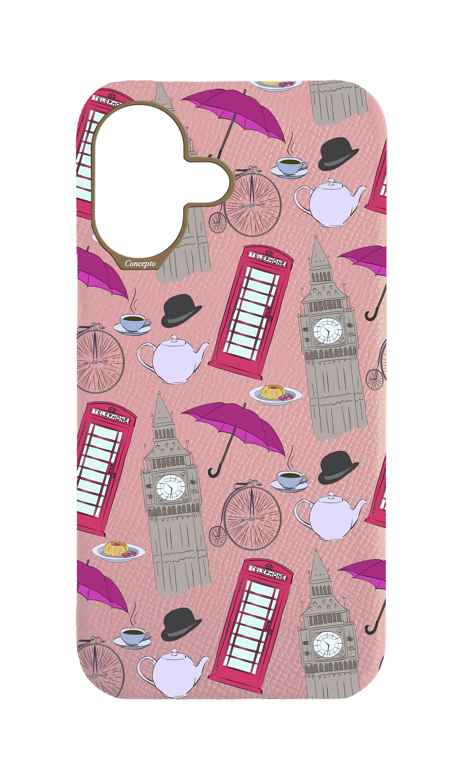 Pink Strapless Case - London Icons