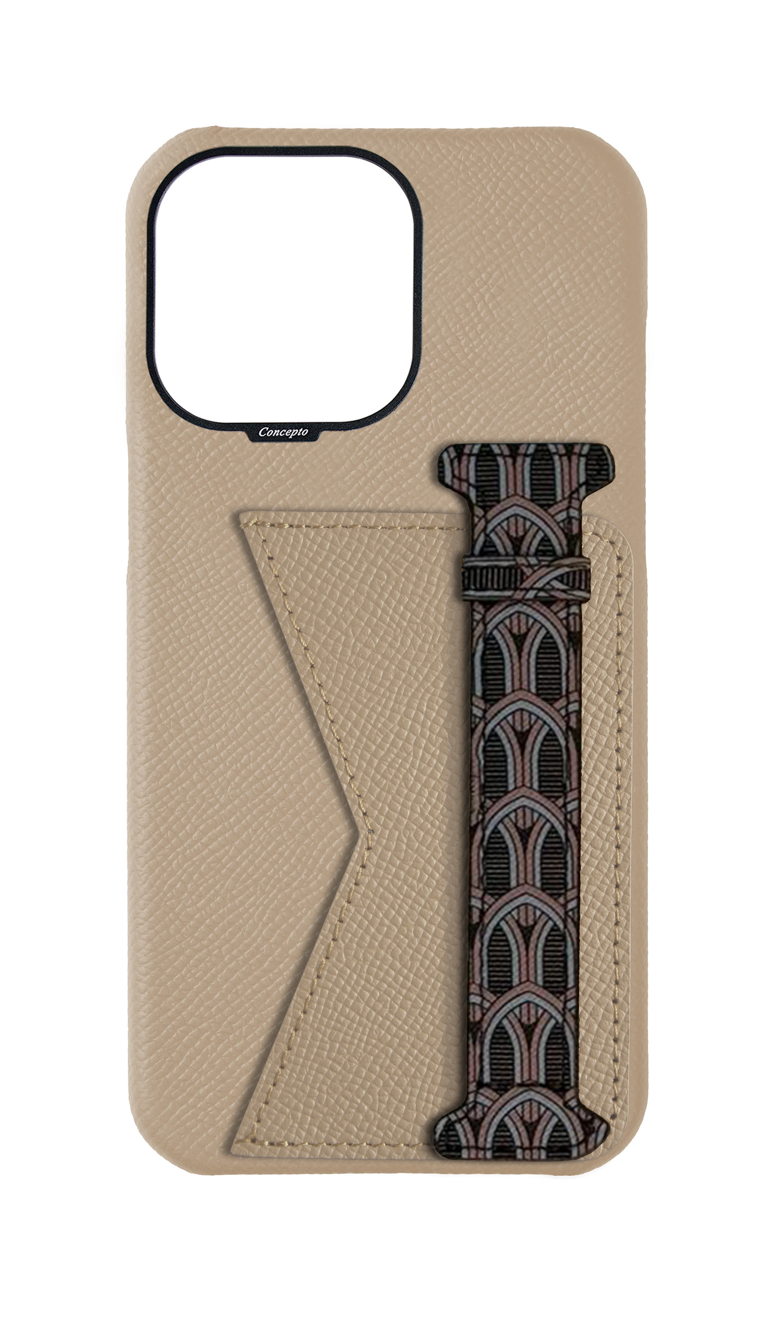 Cream Monogram Duo Case