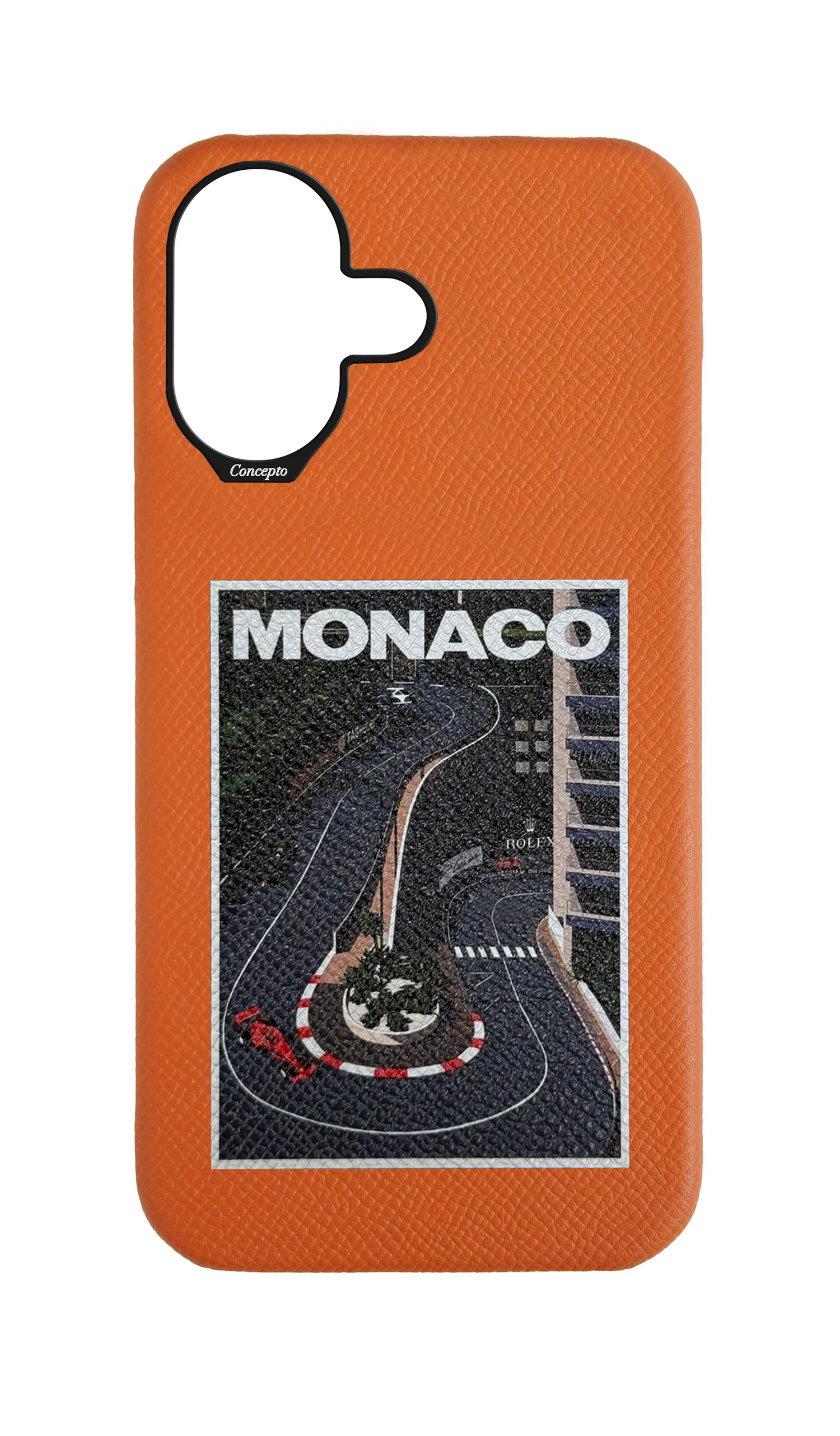 Orange Strapless Epsom Case - Monaco