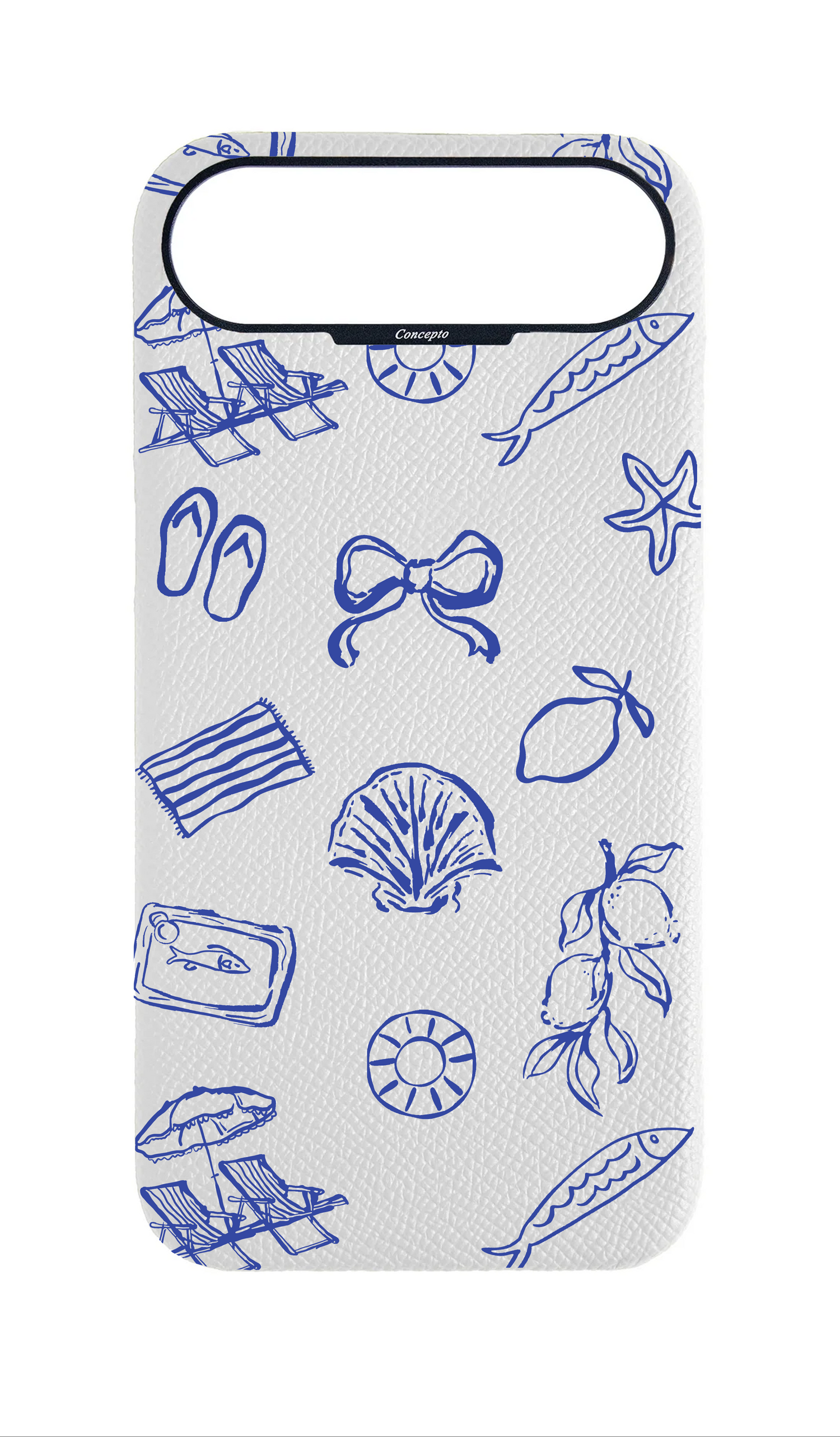 White Strapless Case - Coastal Escape