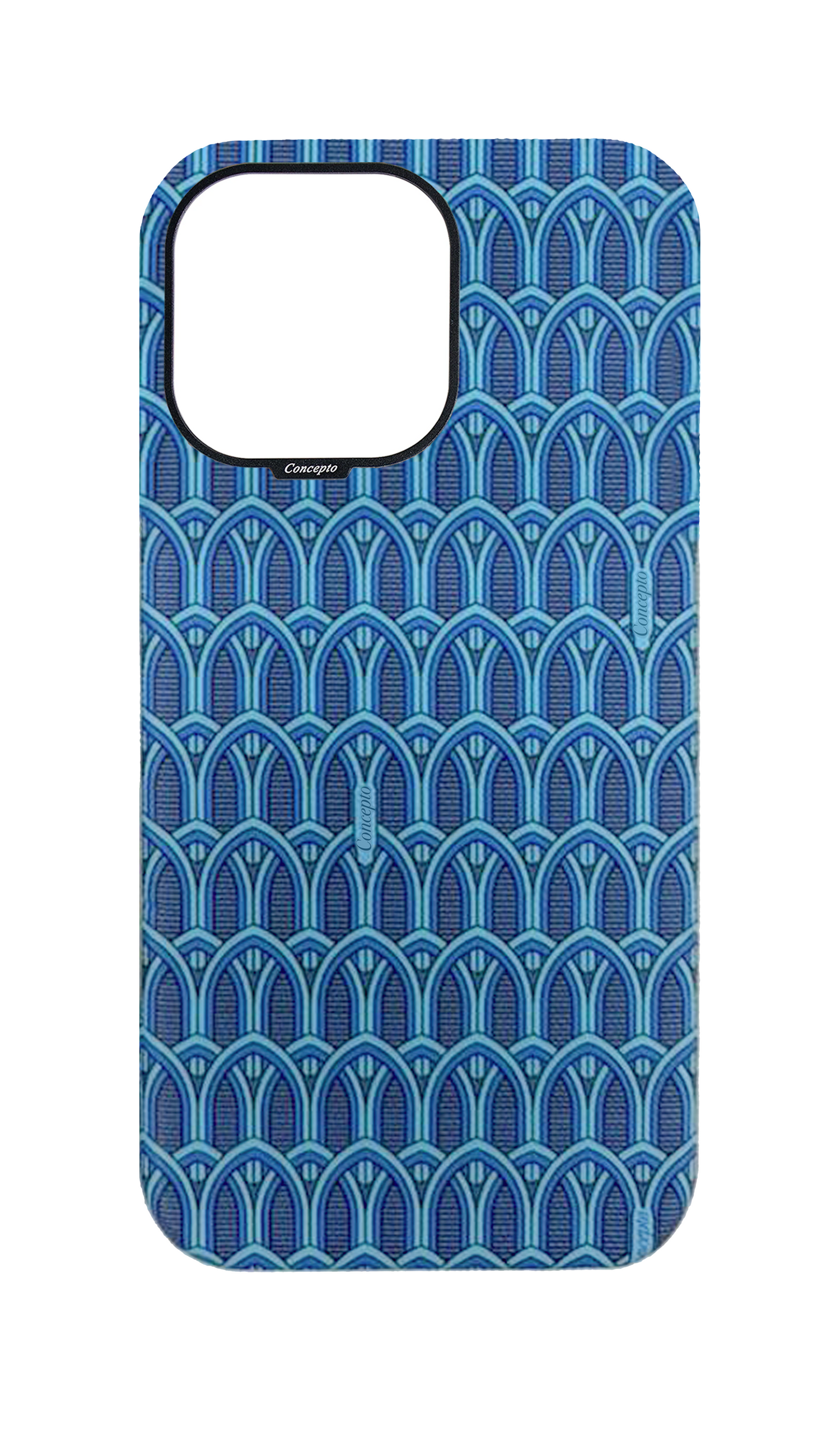 Blue Monogram Strapless Case