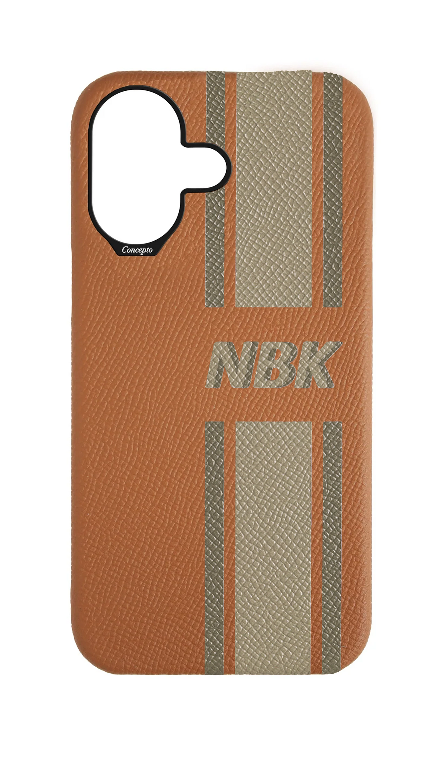 Striped Tan Strapless Case