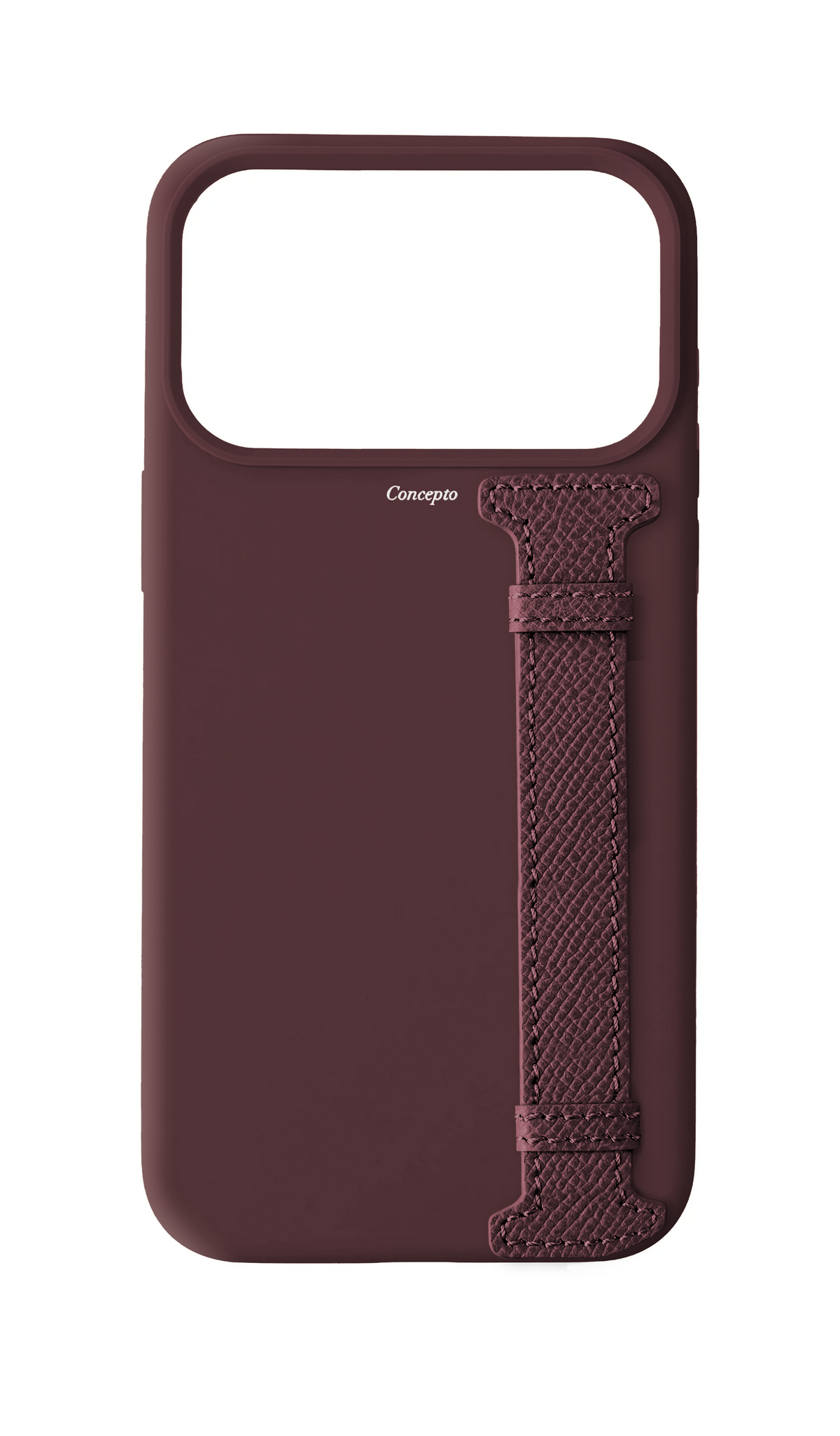 Burgundy Silicon Side Strap Case