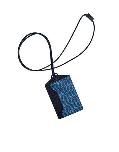 Blue Monogram ID Holder