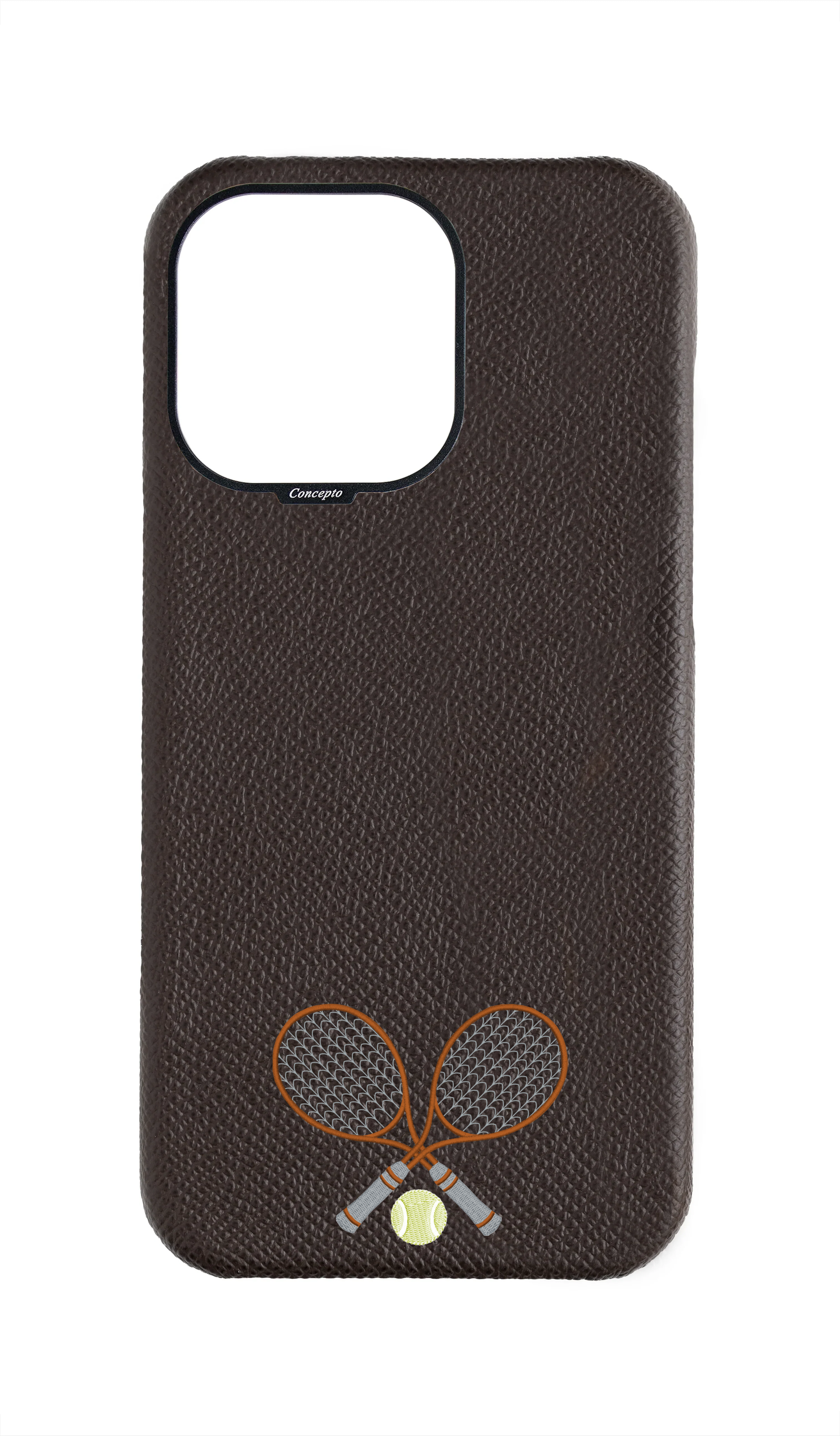 Brown Strapless Epsom Case - Concepto Racket