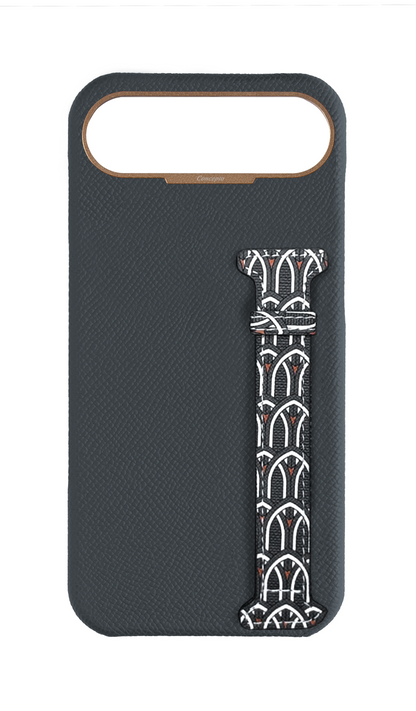 Grey Monogram Side Strap Case