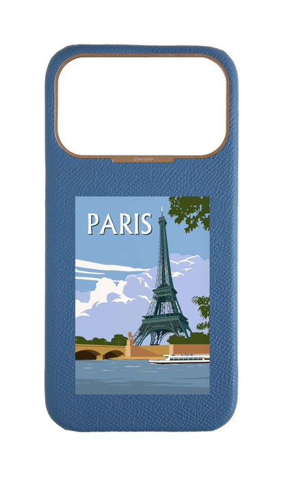 Navy Strapless Epsom Case - Paris