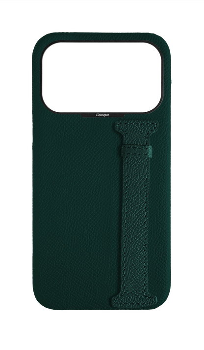 Green Epsom Side Strap Case