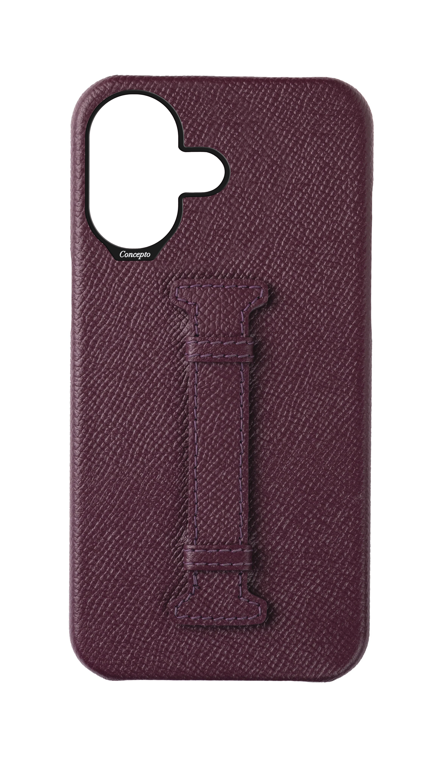 Maroon Epsom Middle Strap Case