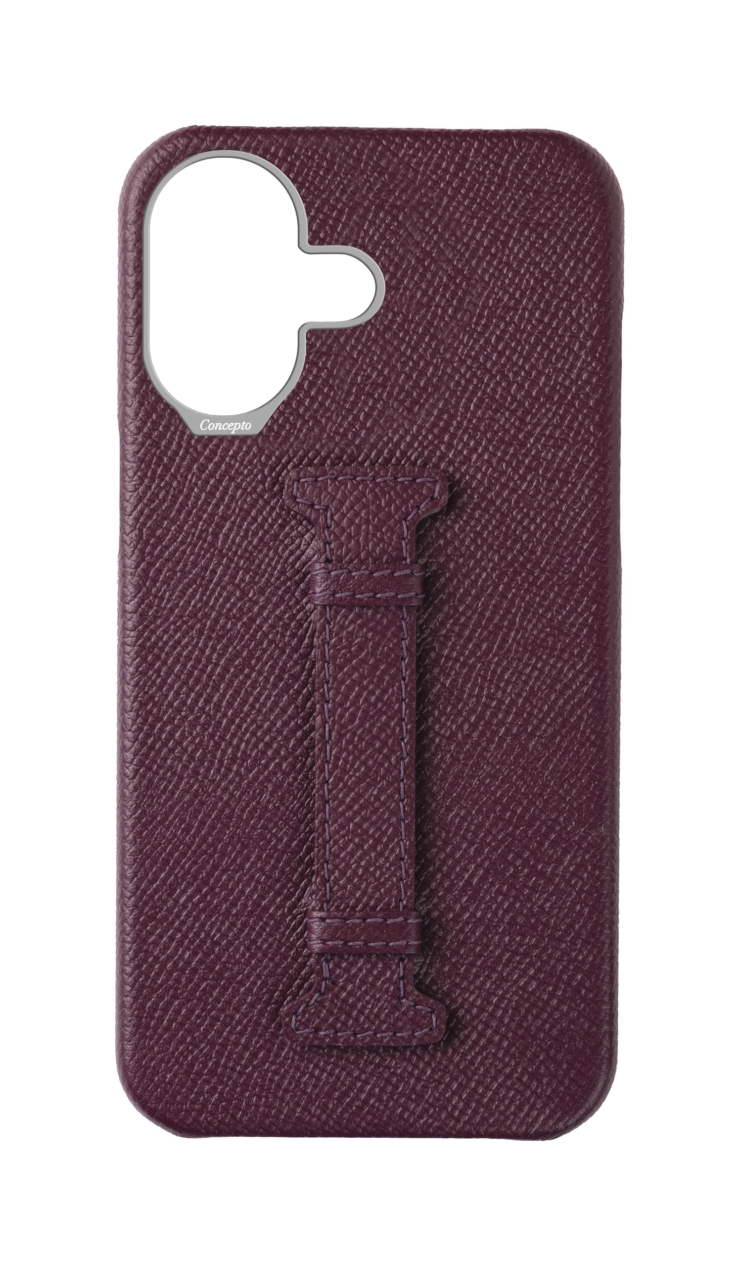 Maroon Epsom Middle Strap Case