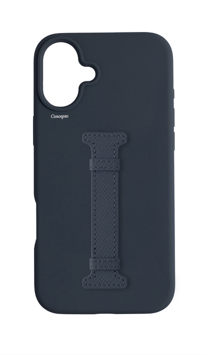 Dark Navy Silicon Middle Strap Case