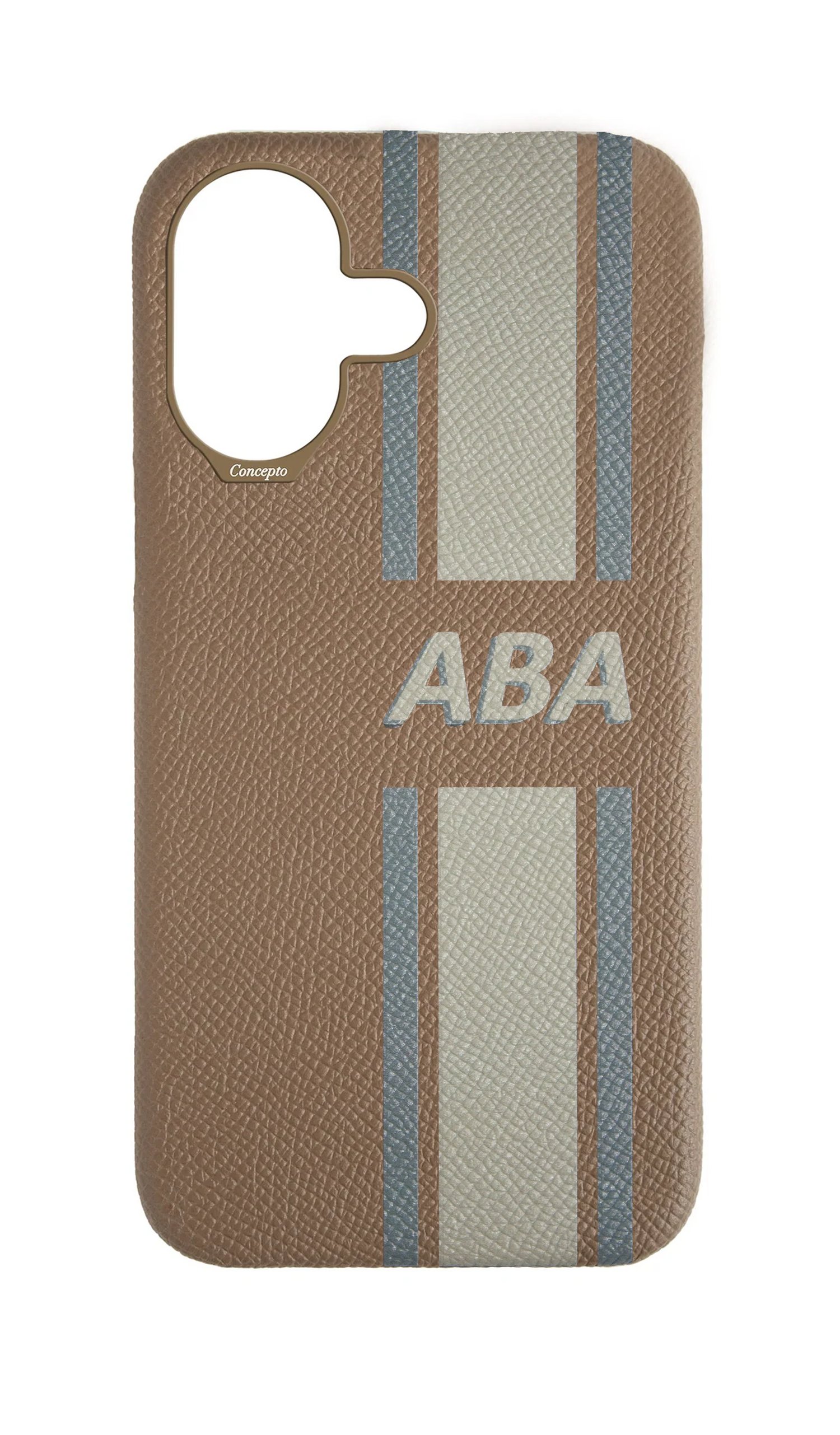 Striped Taupe Strapless Case