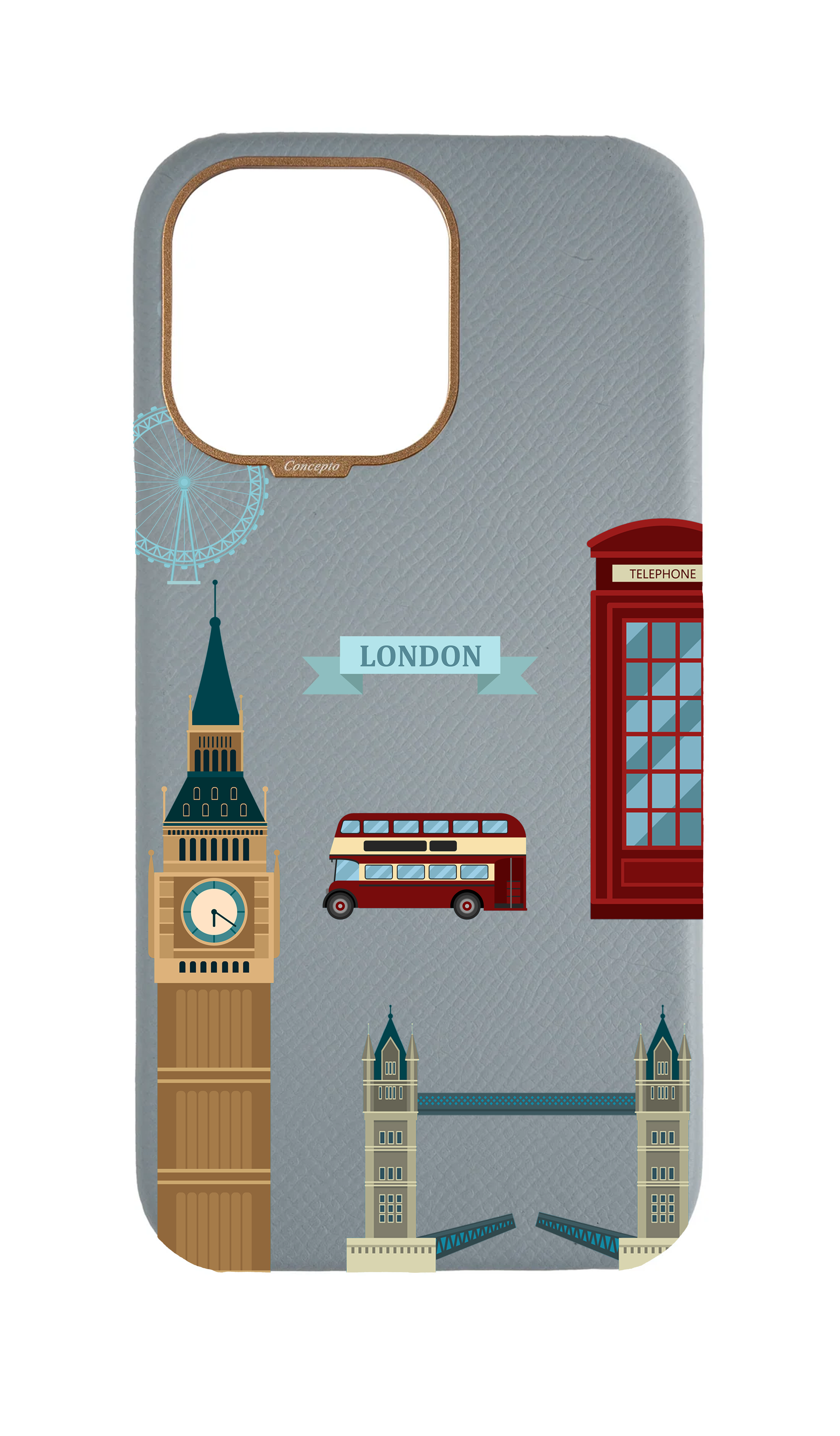 Light Blue Grey Strapless Case - The London Edit