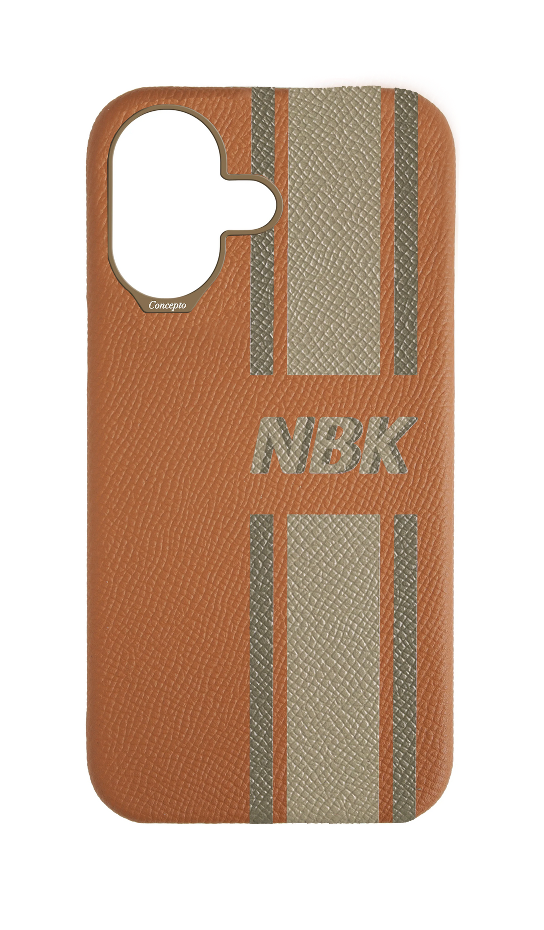 Striped Tan Strapless Case