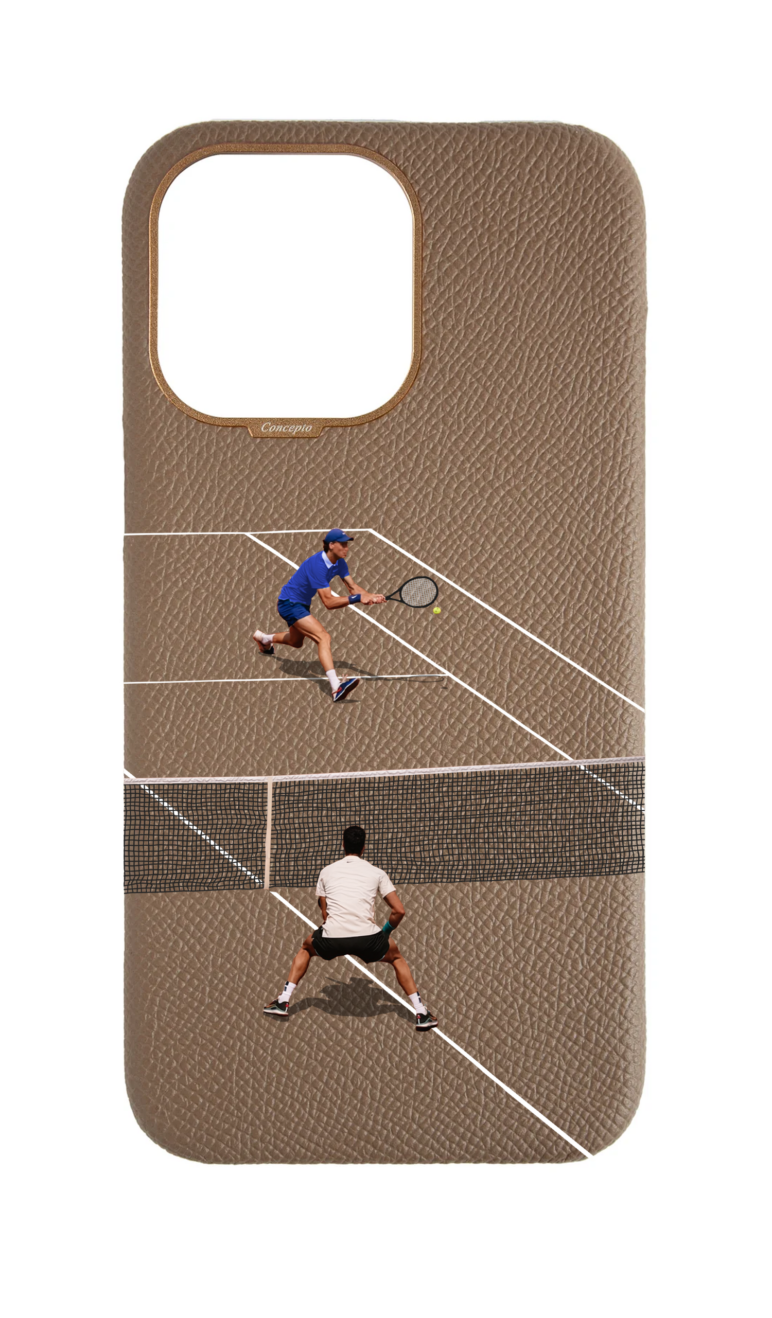 Taupe Strapless Case - Tennis