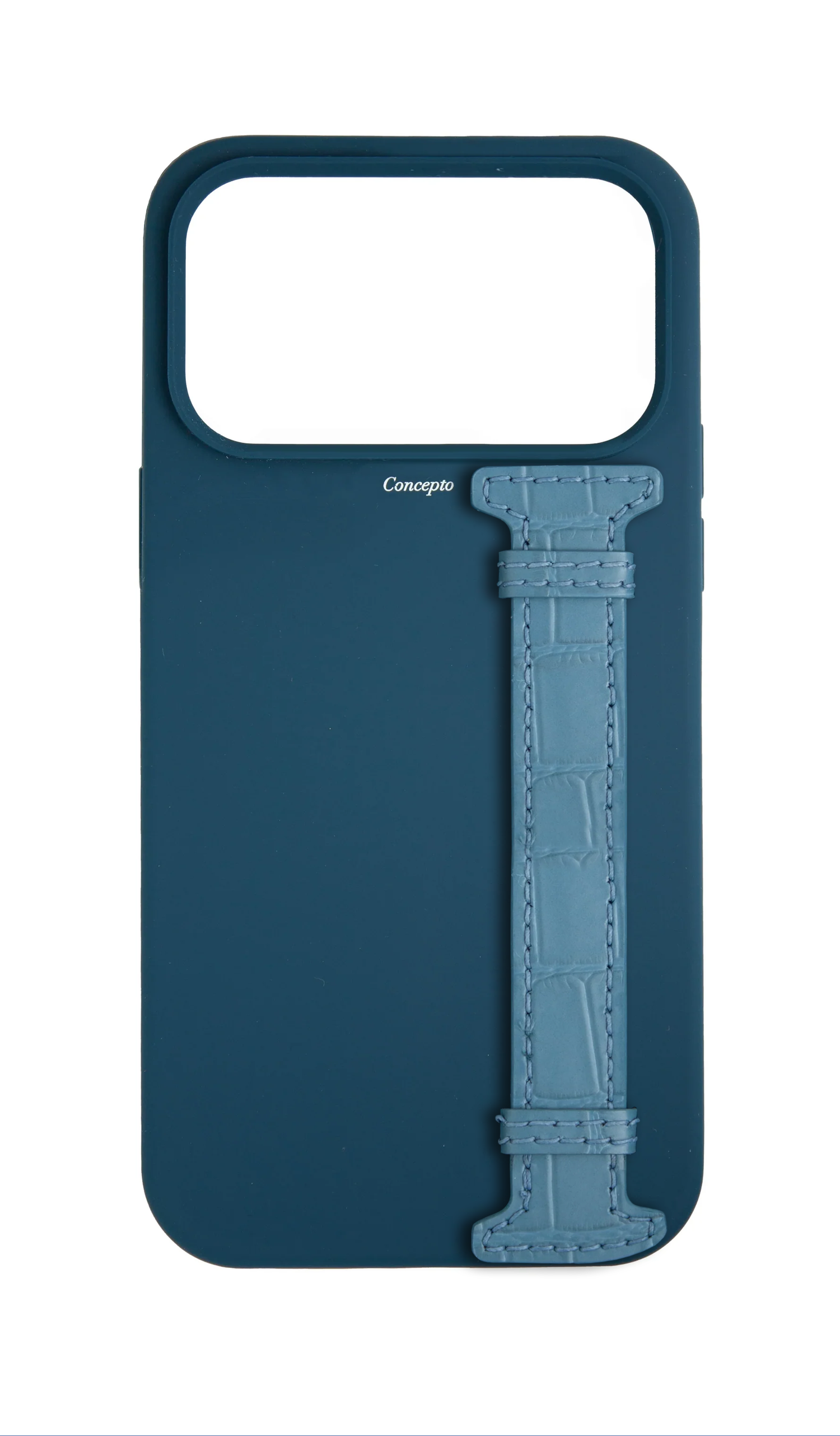 Navy Silicon Side Strap Case