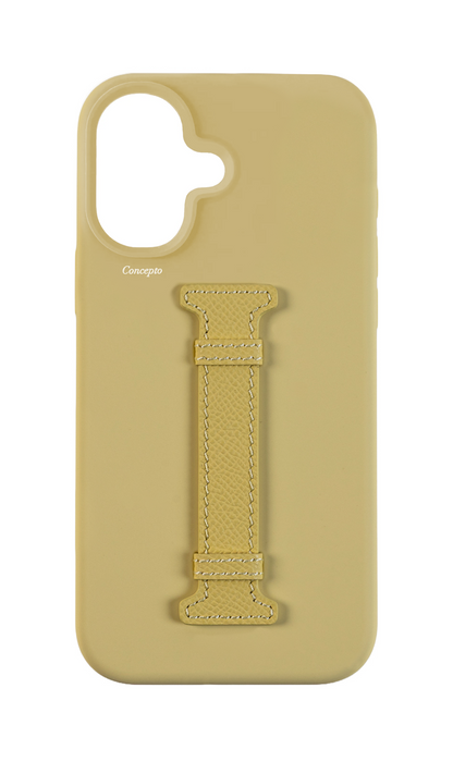 Butter Yellow Silicon Middle Strap Case