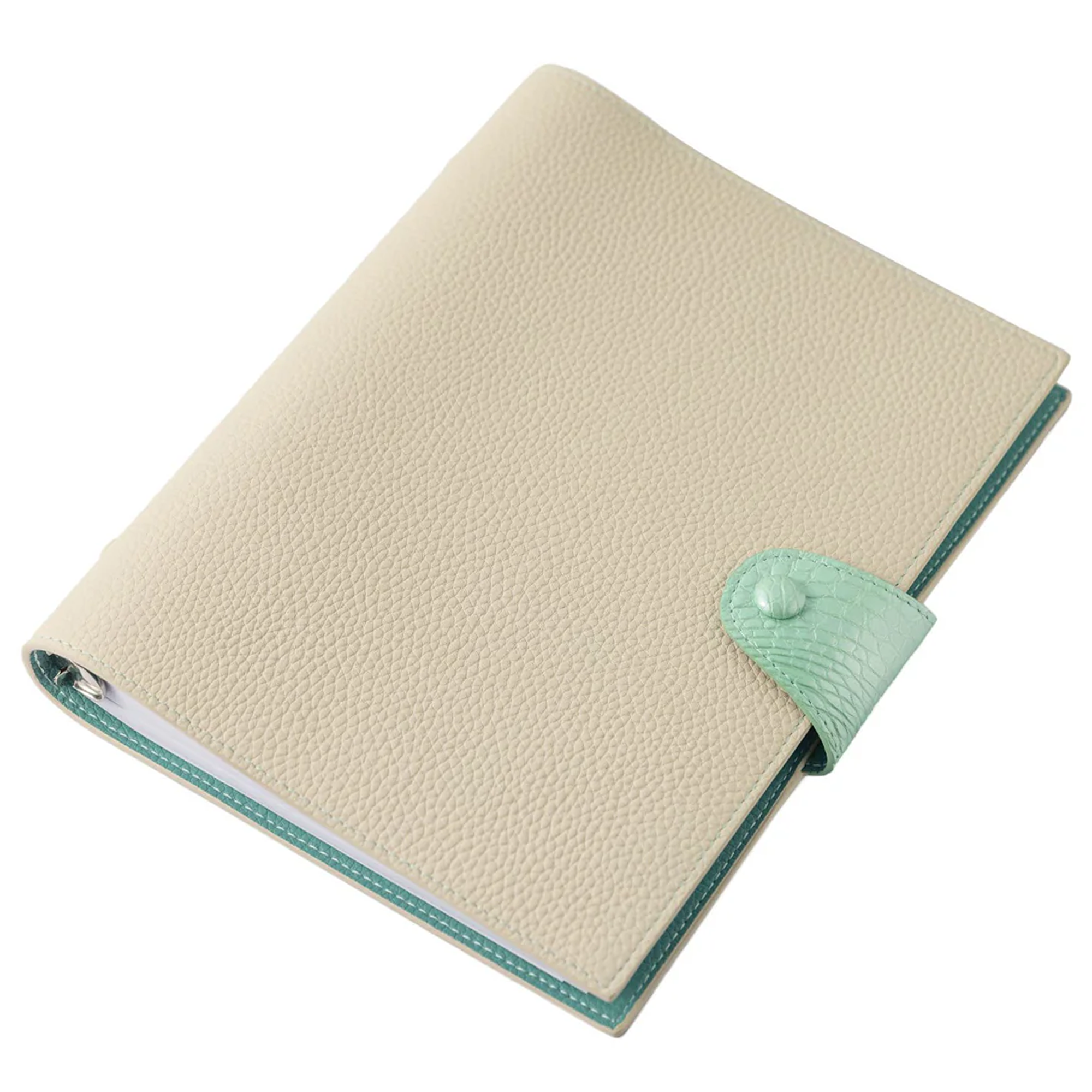 White / Sky Blue Notebook