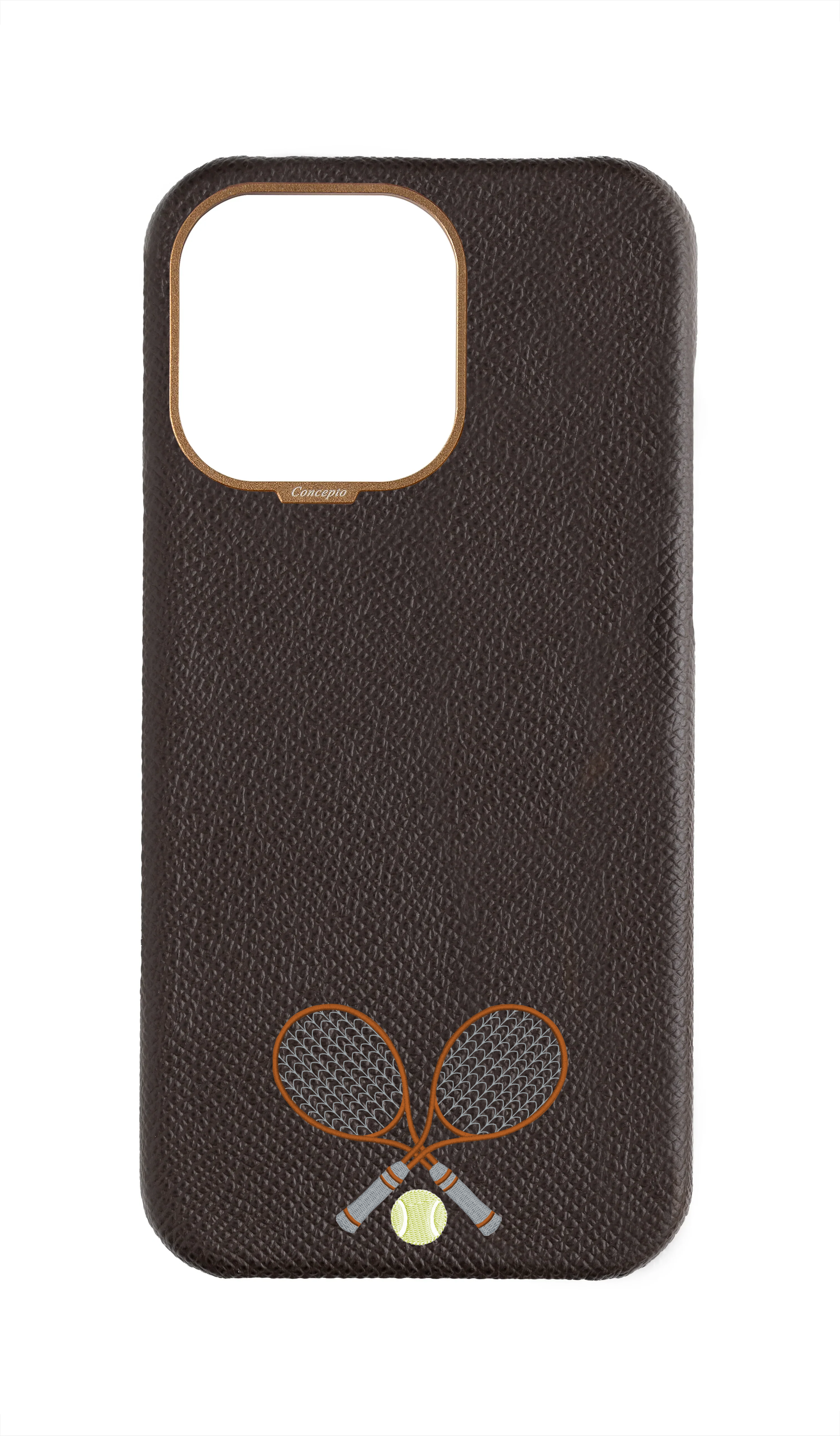 Brown Strapless Epsom Case - Concepto Racket