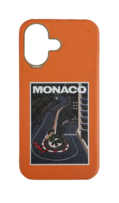 Orange Strapless Epsom Case - Monaco