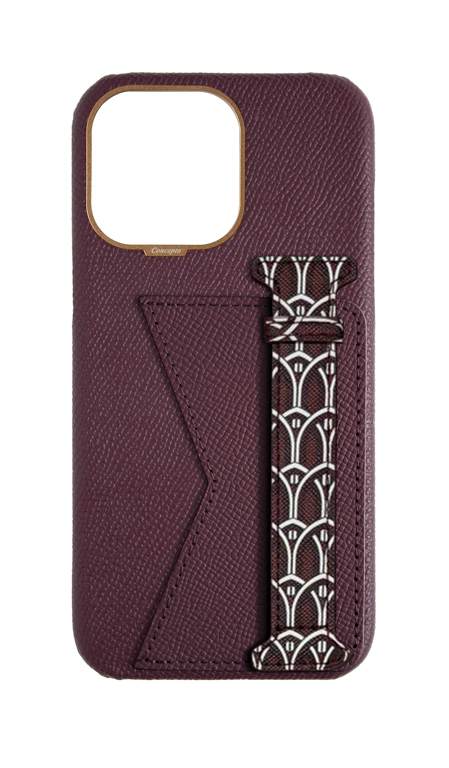 Maroon Monogram Duo Case
