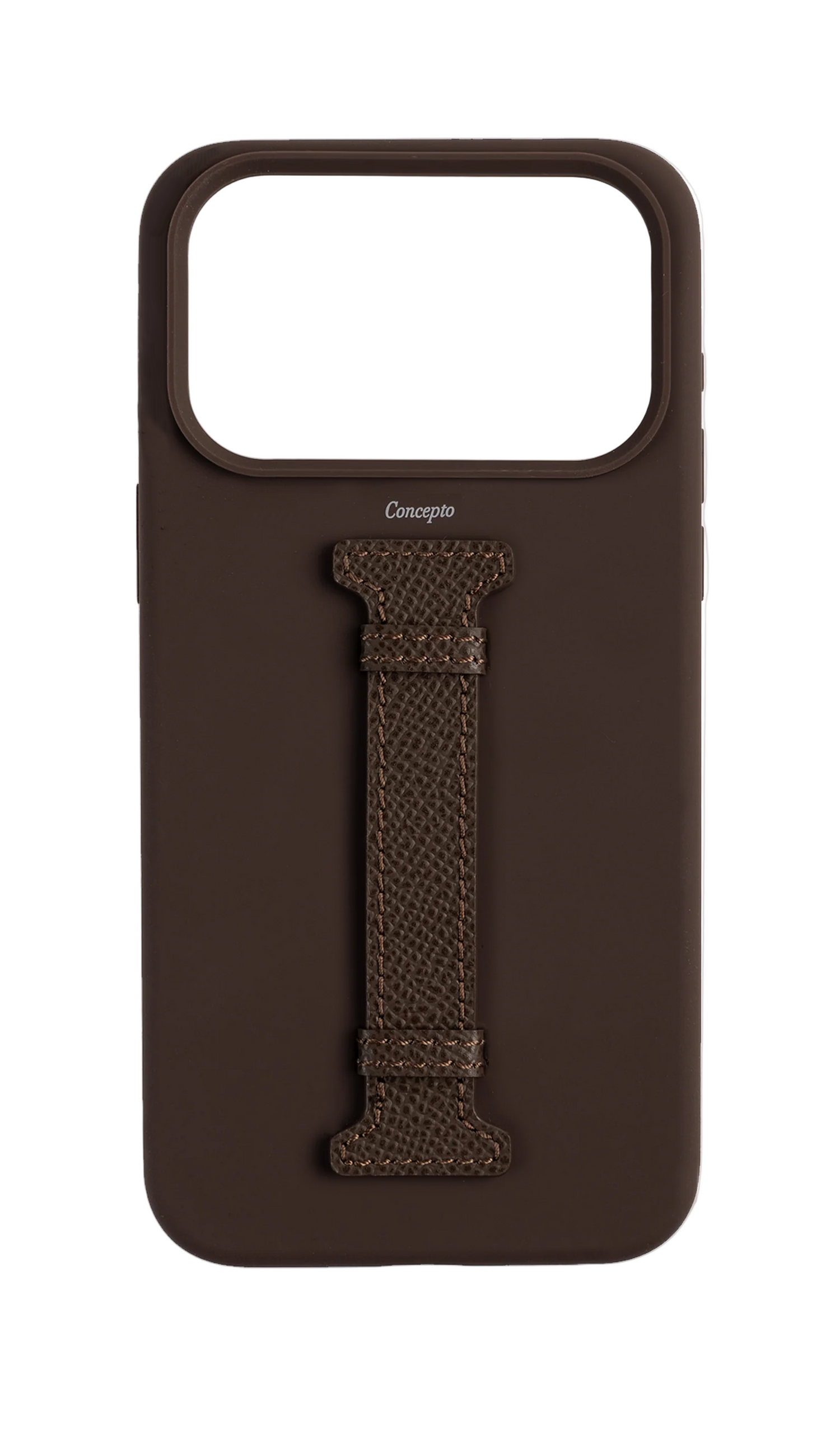 Brown Silicon Middle Strap Case