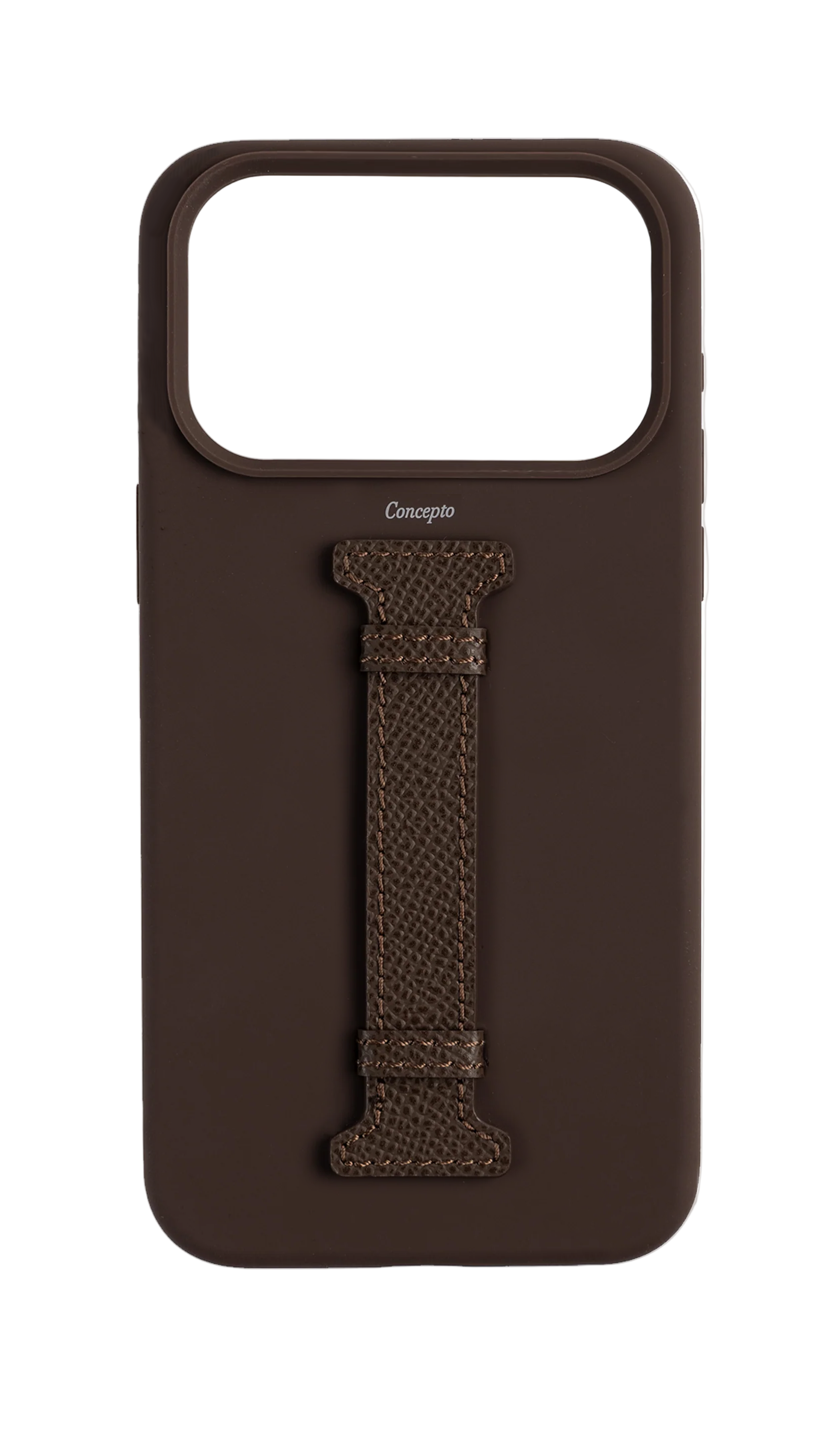 Brown Silicon Middle Strap Case