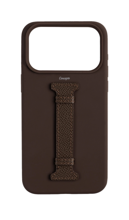 Brown Silicon Middle Strap Case