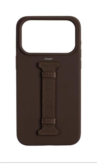 Brown Silicon Middle Strap Case