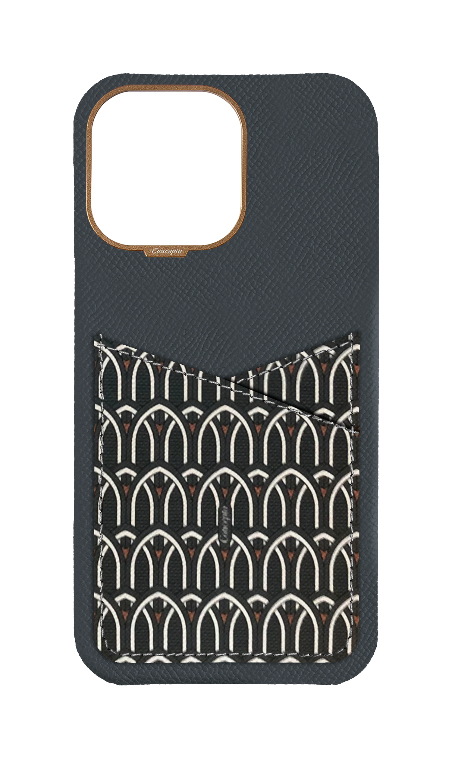 Grey Monogram Pocket Case