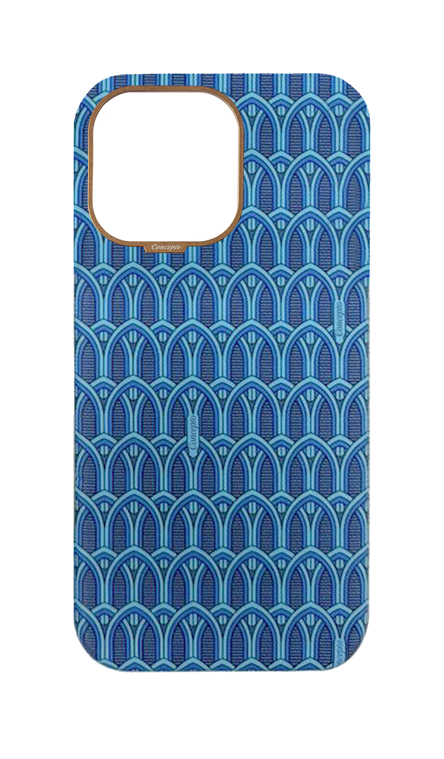 Blue Monogram Strapless Case