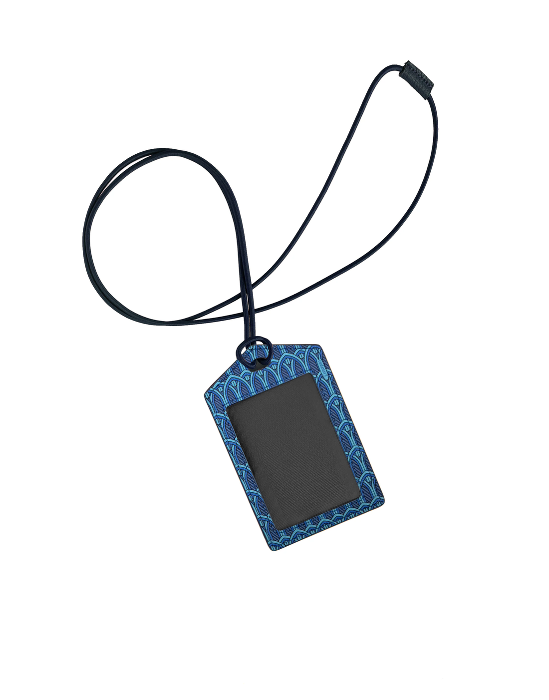 Blue Monogram ID Holder