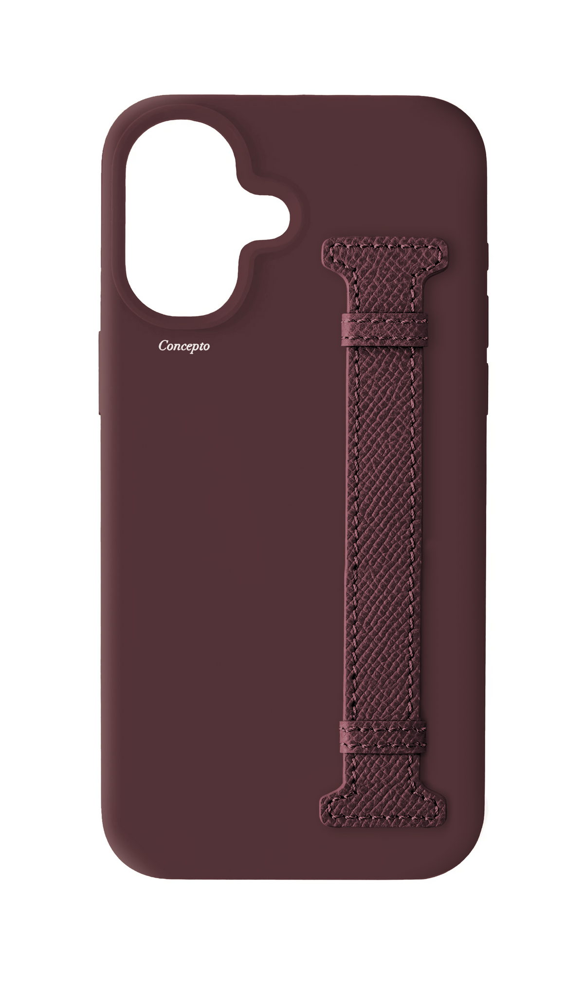Burgundy Silicon Side Strap Case