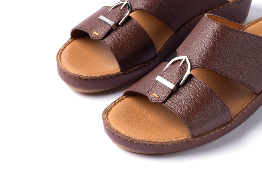 Brown Steel Arch Design Sandal - 2nd Generation