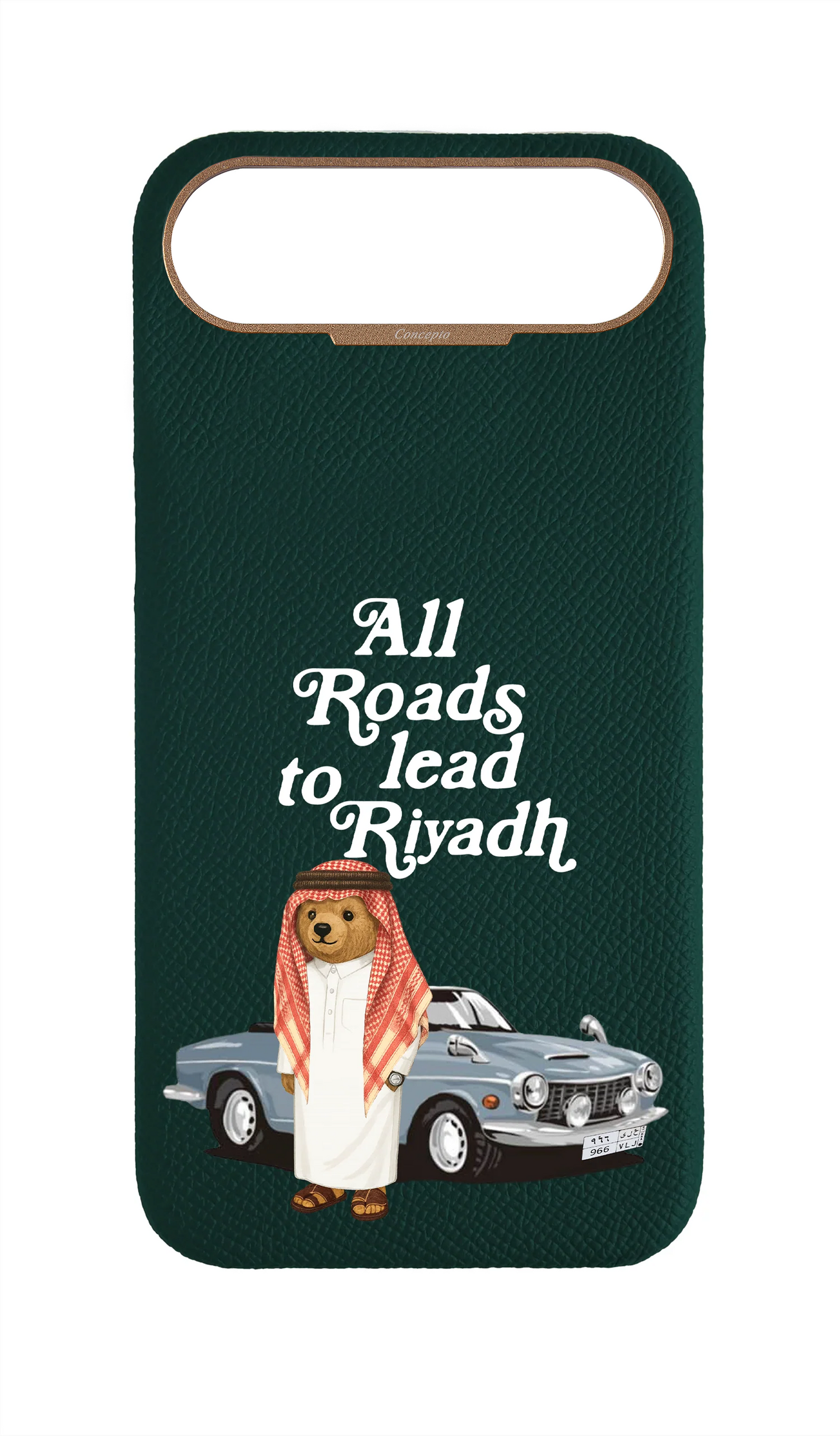 Green Epsom Strapless Case - Riyadh