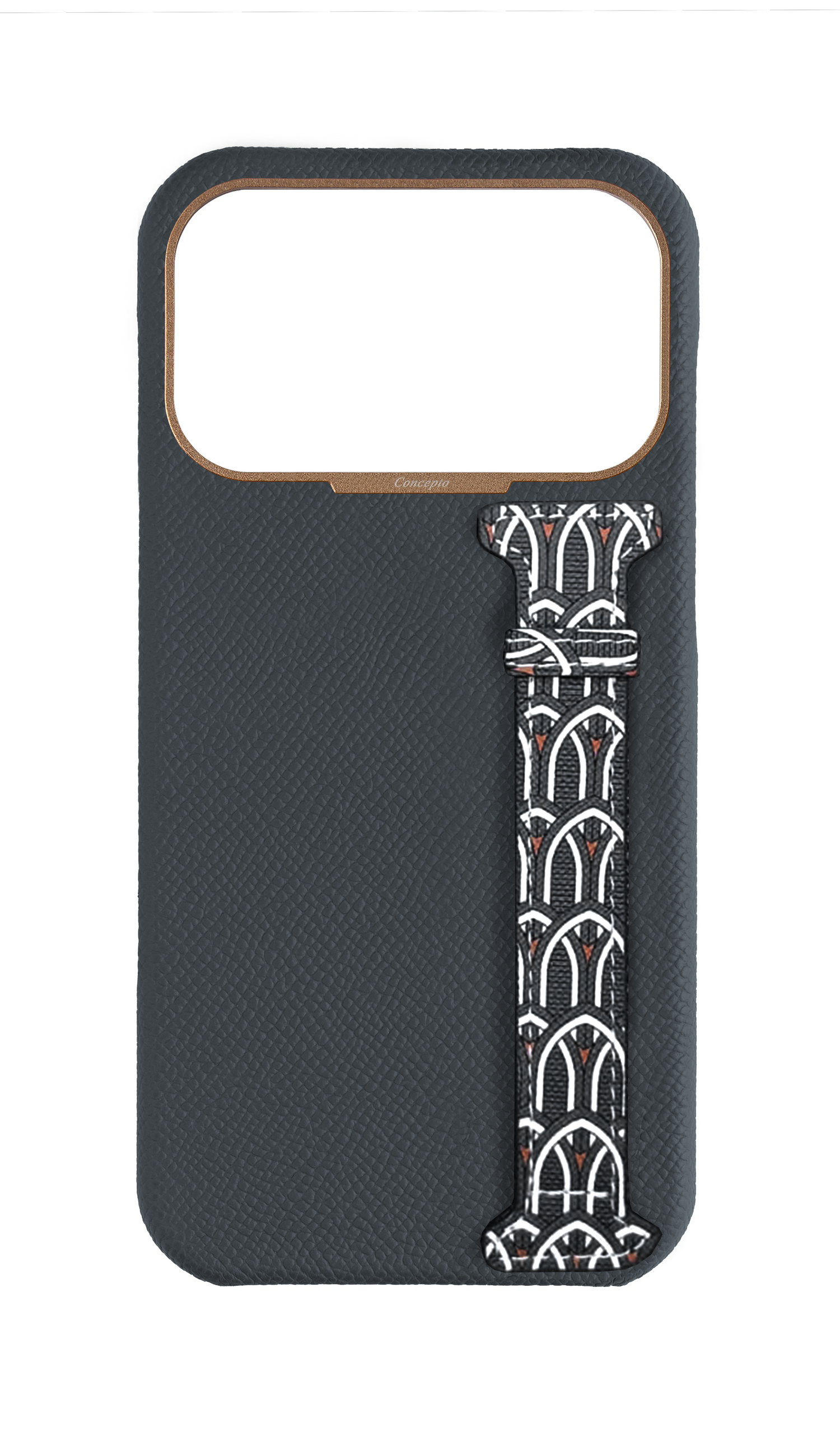 Grey Monogram Side Strap Case
