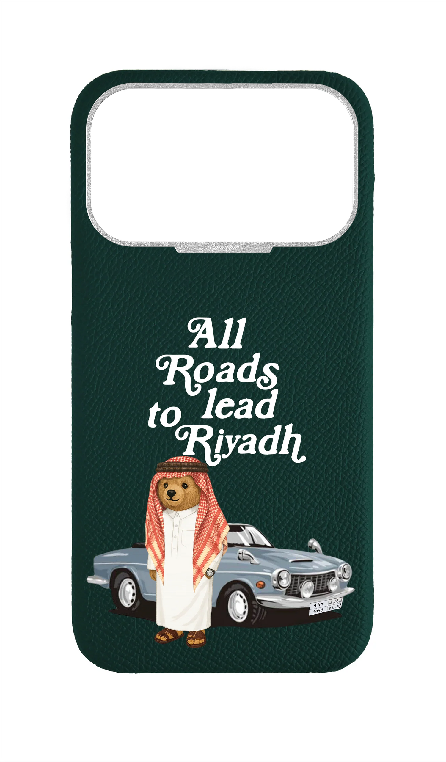 Green Epsom Strapless Case - Riyadh