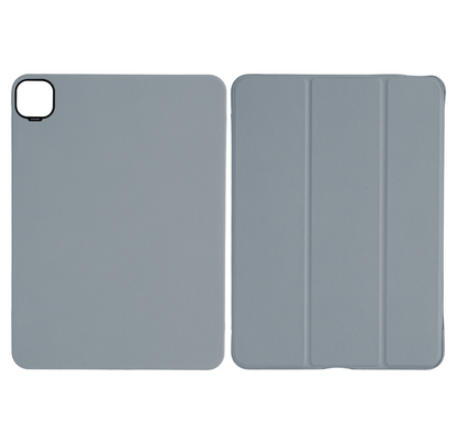 Light Blue Grey Epsom iPad Case