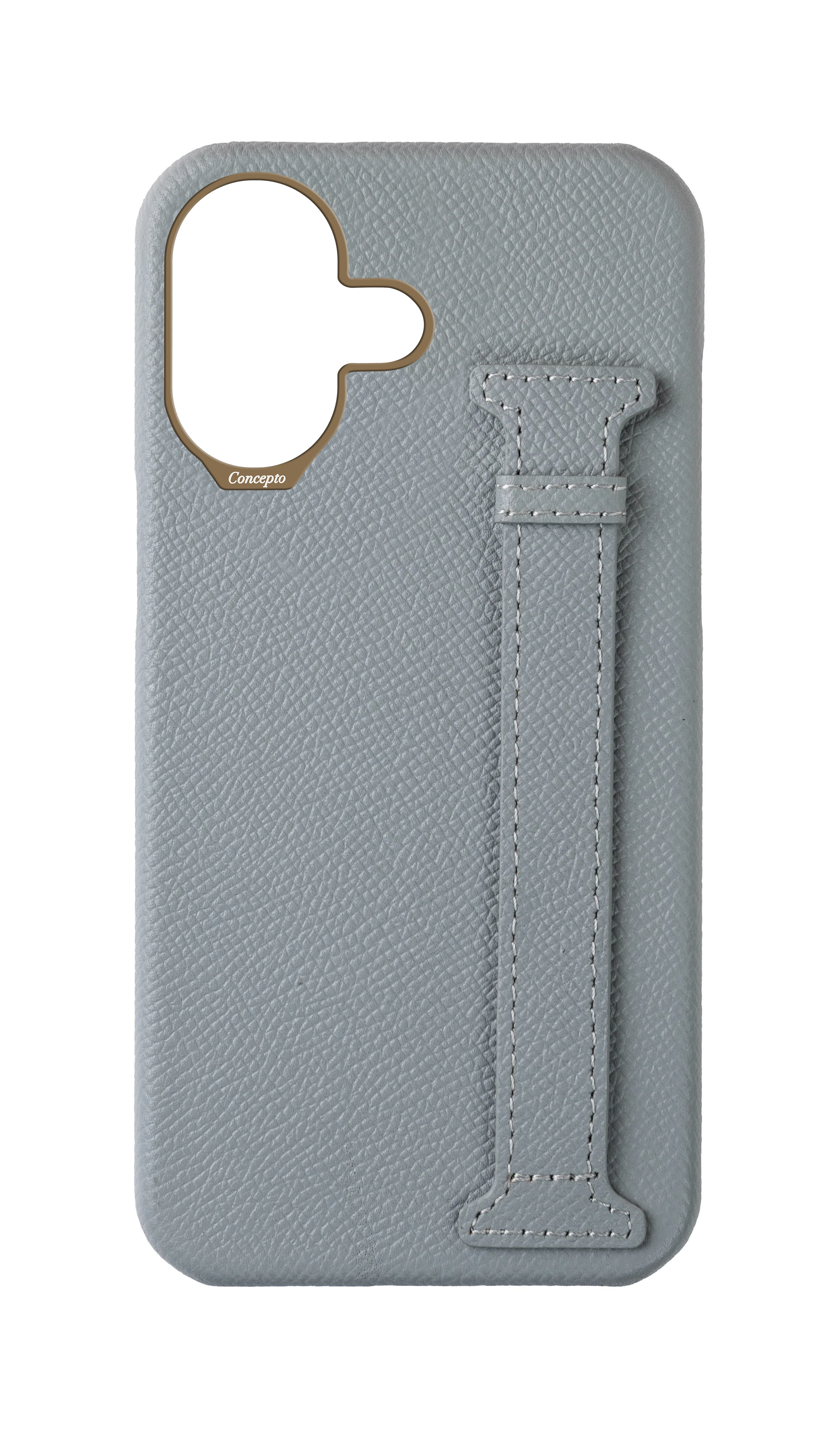 Light Blue Epsom Side Strap Case