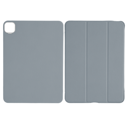Light Blue Grey Epsom iPad Case