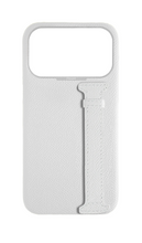 White Epsom Side Strap Case