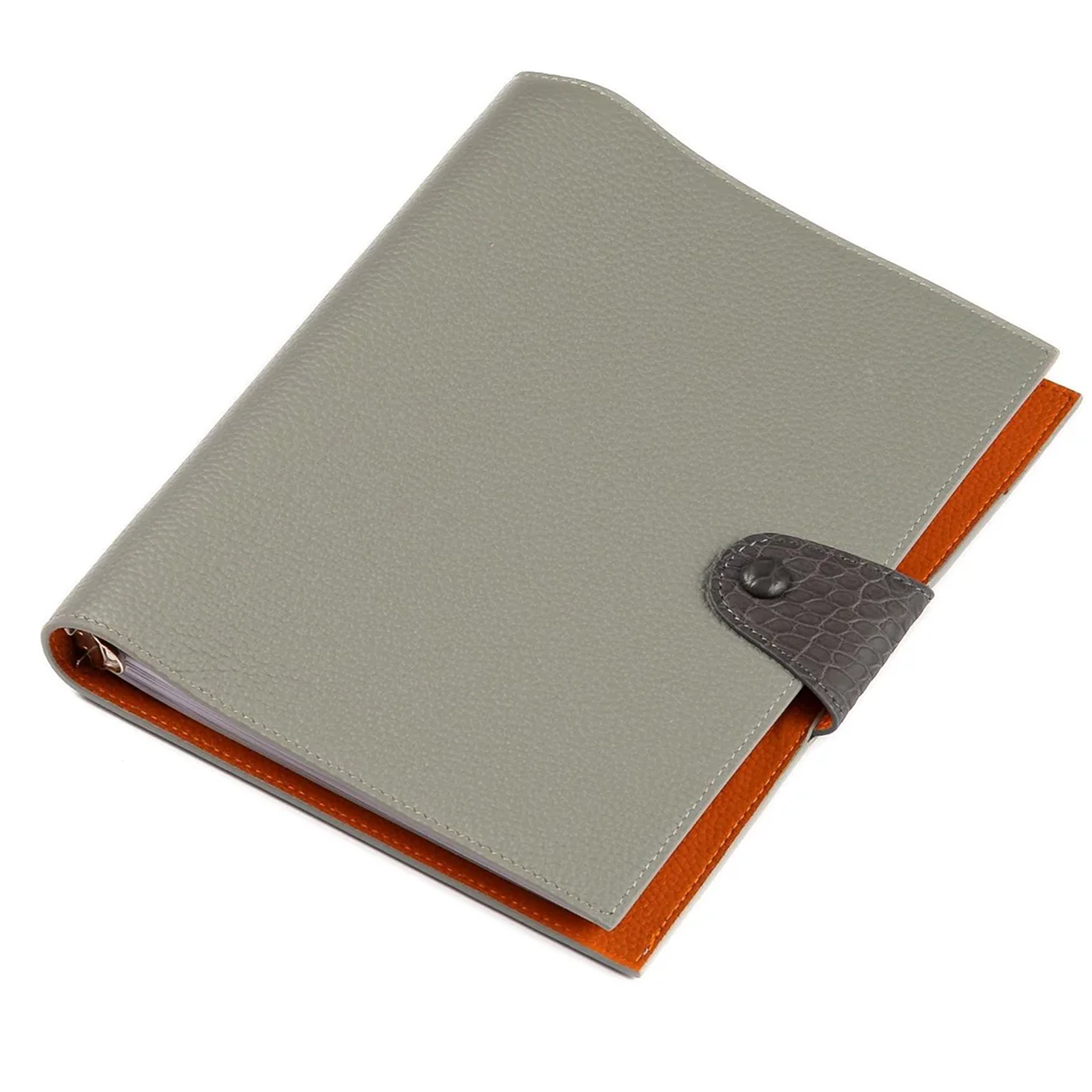 Grey / Orange Notebook