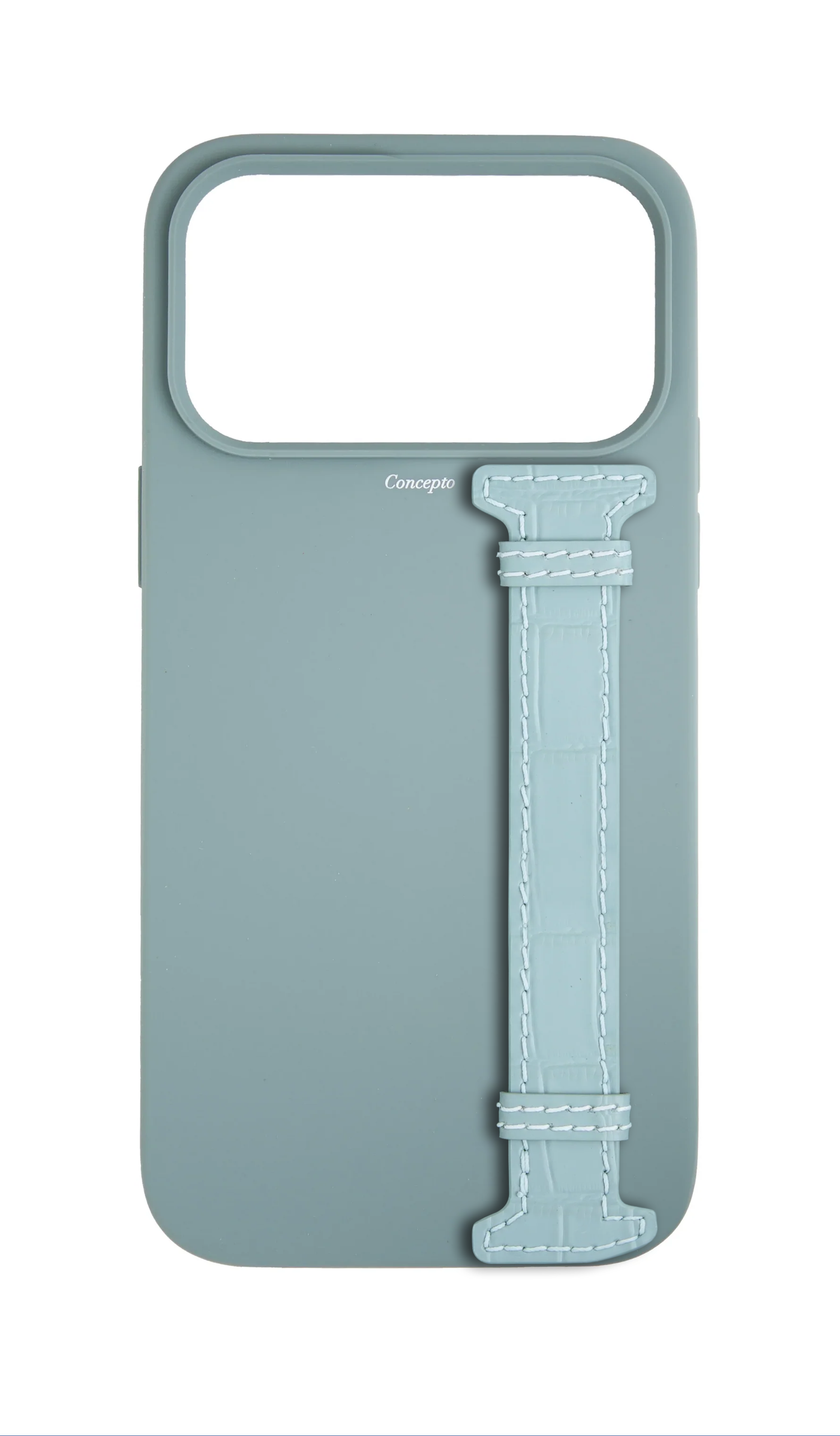 Light Blue Silicon Side Strap Case
