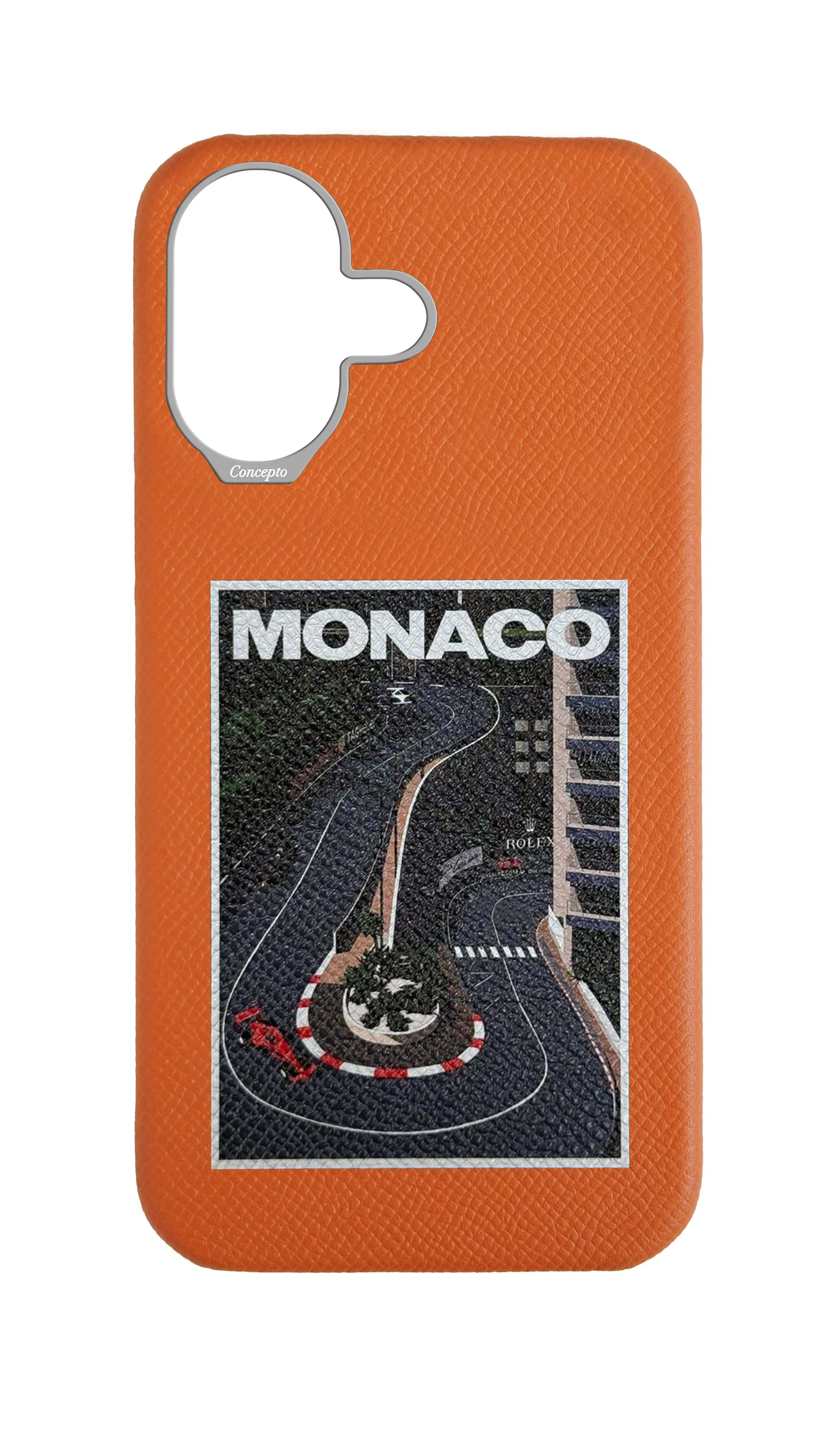 Orange Strapless Epsom Case - Monaco